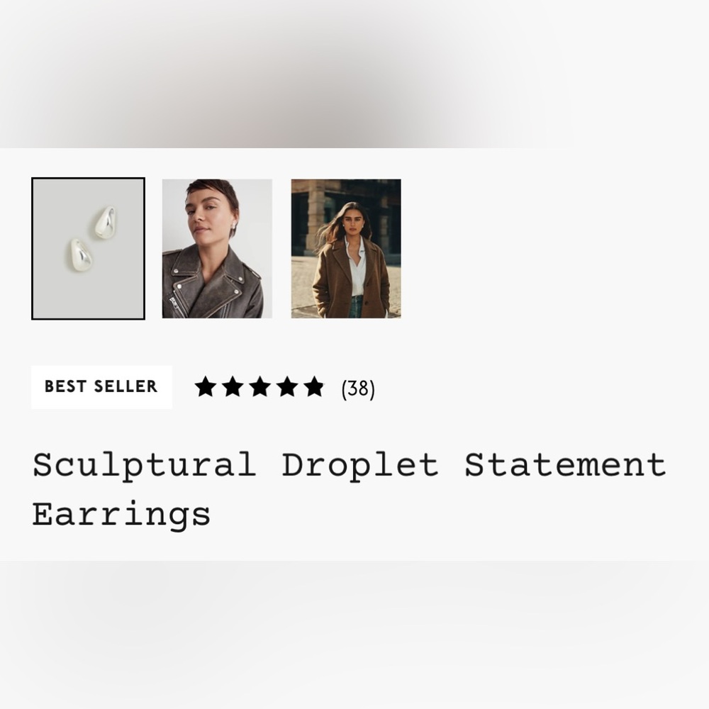 🆕Madewell Titanium Post Earrings - Picture 5 of 15